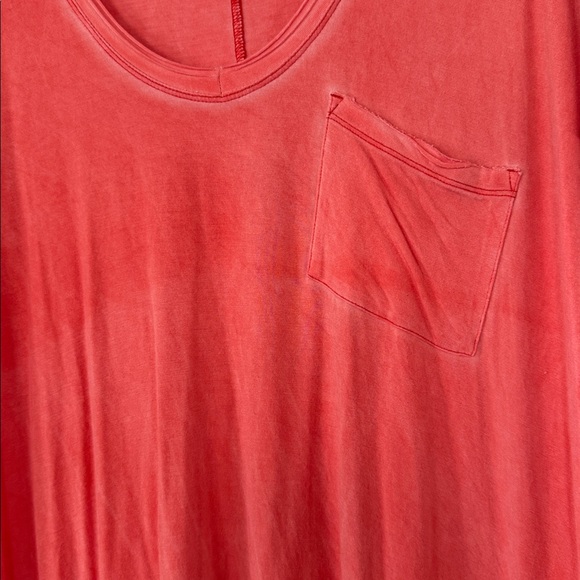 Free People We The Free Coral Short Sleeve Tee size large - Picture 6 of 6